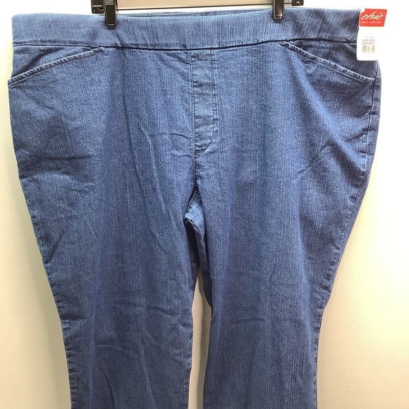 Chic Size 26W Women’s Easy Fit  Elastic Waist  Pull On Pant. New With Tags. - Picture 4 of 11